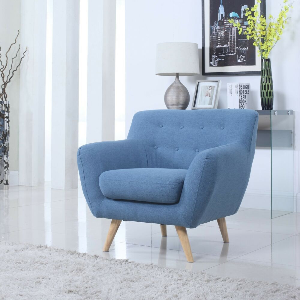 Best ideas about Living Room Chair
. Save or Pin Mid Century Blue Modern Tufted Button Accent Chair Living Now.