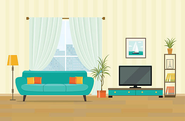 Best ideas about Living Room Clipart
. Save or Pin Royalty Free Home Interior Clip Art Vector Now.