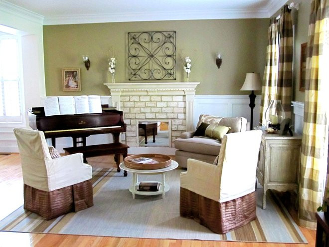 Best ideas about Living Room Without Sofa
. Save or Pin Eclectic Living Room by Two Story Cottage Now.