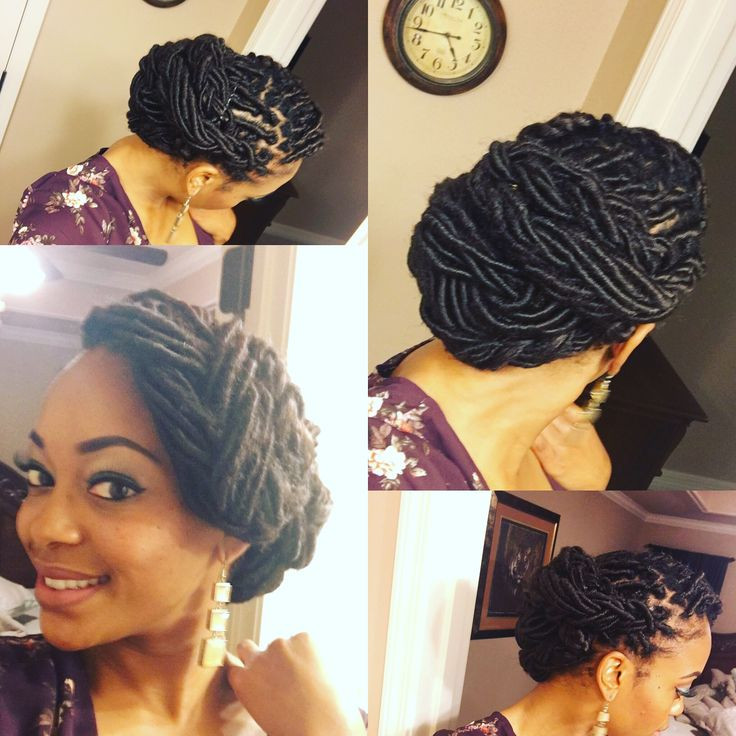 Best ideas about Loc Updo Hairstyles
. Save or Pin Beautiful Loc Updo Goddess Loc Style Hair Now.