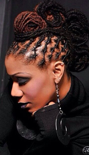 Best ideas about Locs Updo Hairstyles
. Save or Pin 215 best images about Loc Updos on Pinterest Now.