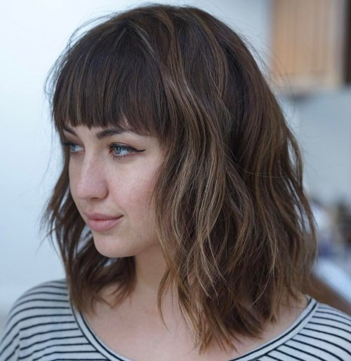 Best ideas about Long Bob Haircuts With Bangs
. Save or Pin 20 Modern Ways to Style a Long Bob with Bangs Now.