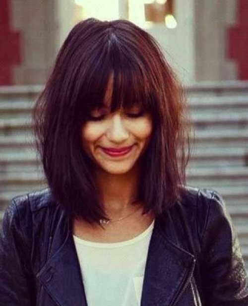 Best ideas about Long Bob Haircuts With Bangs
. Save or Pin 1000 ideas about Long Bob Bangs on Pinterest Now.