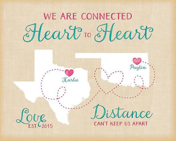 Best ideas about Long Distance Birthday Gifts
. Save or Pin Long Distance Relationship Birthday Gift Personalized Maps Now.