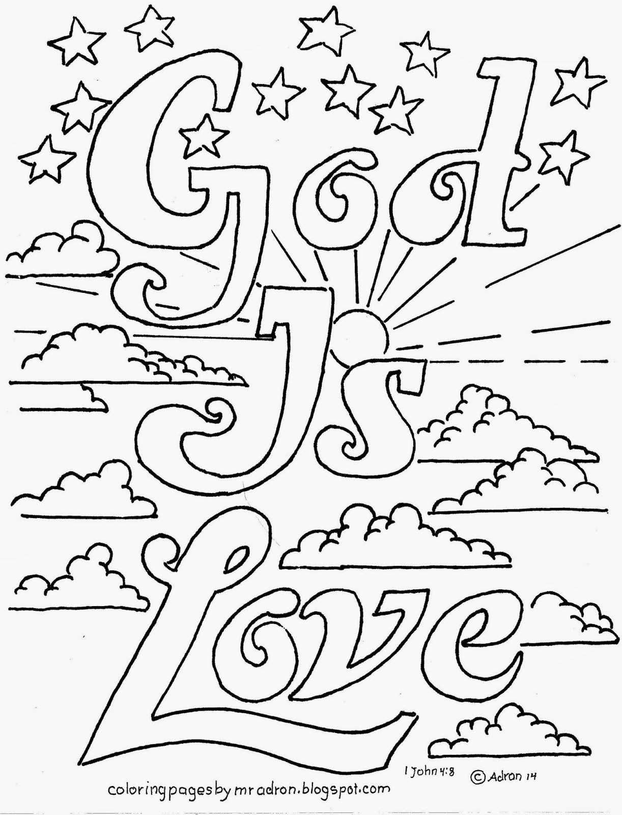 Best ideas about Love Coloring Pages For Boys
. Save or Pin Coloring Pages for Kids by Mr Adron God Is Love Now.
