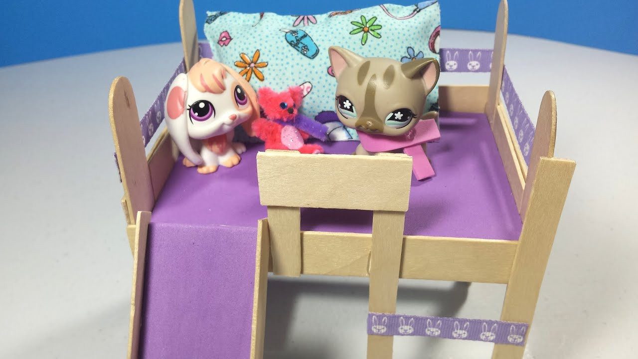 Best ideas about Lps DIY Bed
. Save or Pin How to Make an LPS Loft Bed with Optional Slide & Desk Now.