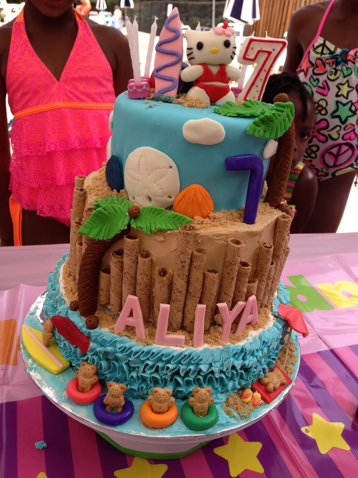 Best ideas about Luau Birthday Cake
. Save or Pin Joyce Gourmet Hello Kitty Luau Birthday Cake Now.