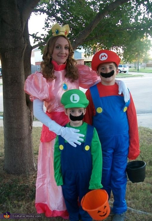 Best ideas about Luigi Costume DIY
. Save or Pin Princess Peach Mario and Luigi Halloween Costume Now.