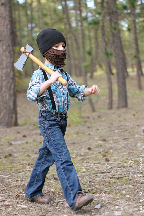 Best ideas about Lumberjack Costume DIY
. Save or Pin Halloween Costume Ideas Lumberjack with Beard and Axe Now.