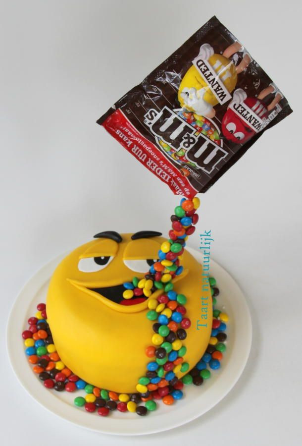 Best ideas about M.a.c Birthday Cake
. Save or Pin Yellow loves M&M s Cake by Inge ten Cate Now.