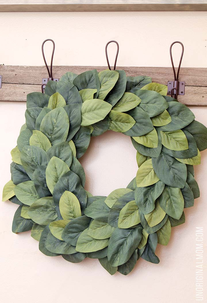 Best ideas about Magnolia Wreaths DIY
. Save or Pin DIY Farmhouse Magnolia Wreath unOriginal Mom Now.