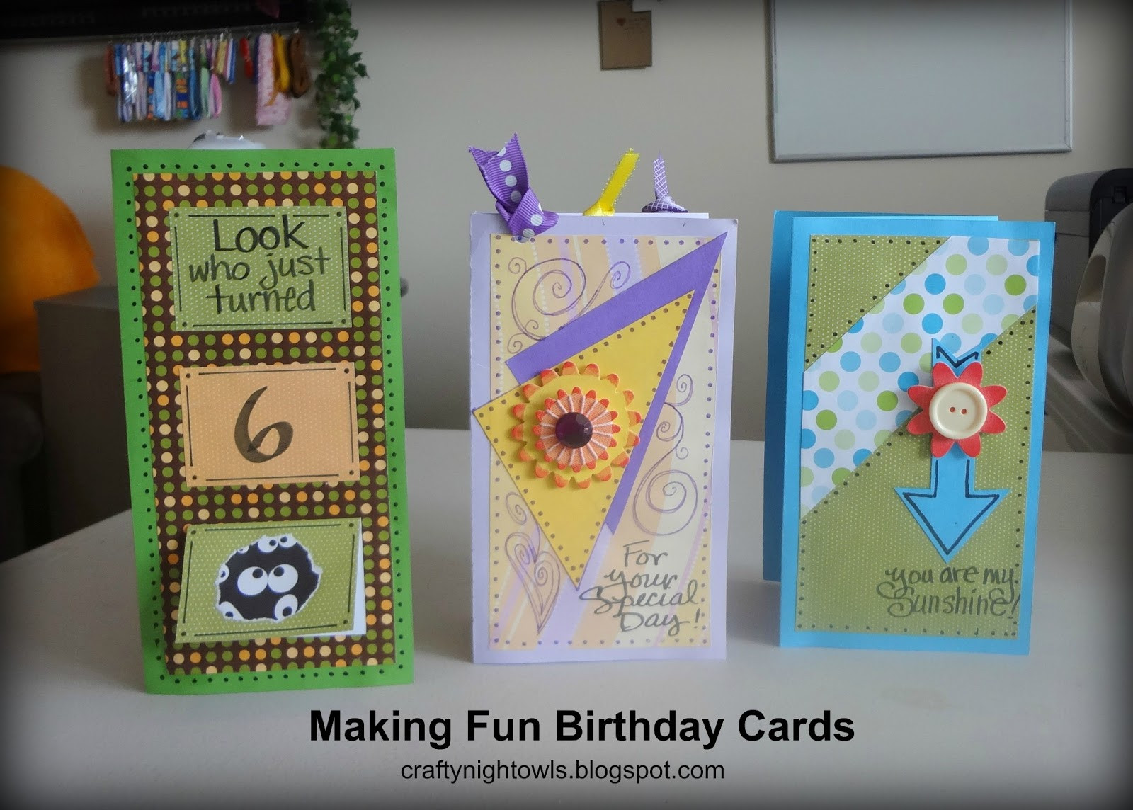 Best ideas about Make A Birthday Card
. Save or Pin Crafty Night Owls Make Your Own Personalized Birthday Cards Now.