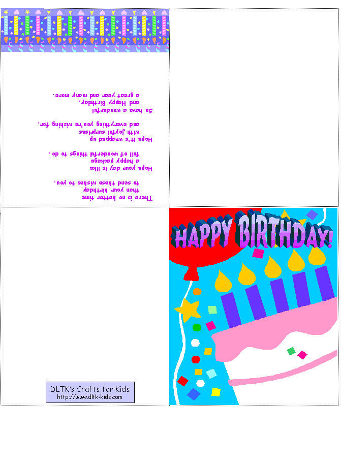 Best ideas about Make A Birthday Card To Print
. Save or Pin Make A Printable Birthday Card Now.