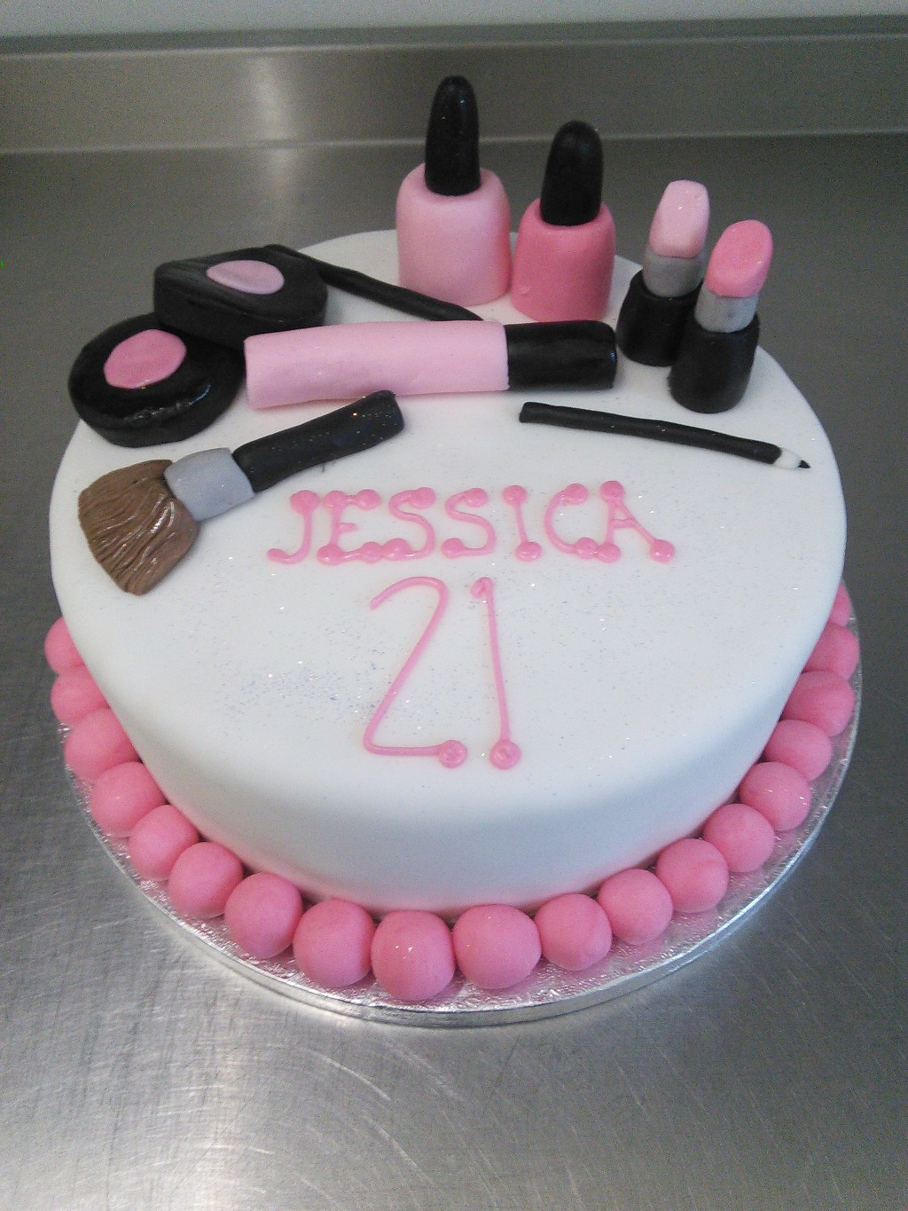 Best ideas about Make Birthday Cake
. Save or Pin Make Up Themed 21st Birthday Cake Now.