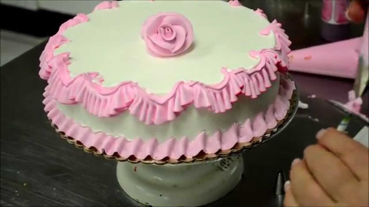 Best ideas about Make Birthday Cake
. Save or Pin Chef Making a Pink Birthday Cake in Bakery Now.