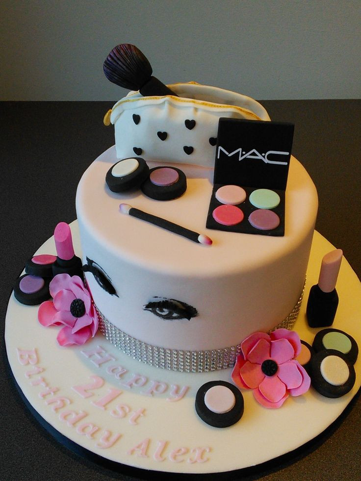 Best ideas about Make Birthday Cake
. Save or Pin Mac cosmetics 21st birthday cake make up bag with pink Now.