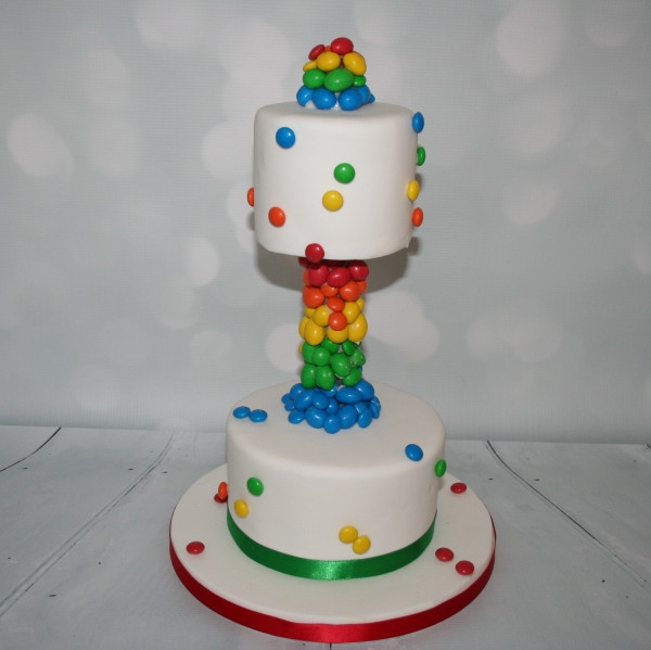 Best ideas about M&amp;ms Birthday Cake
. Save or Pin 2 tier M&Ms birthday cake Now.