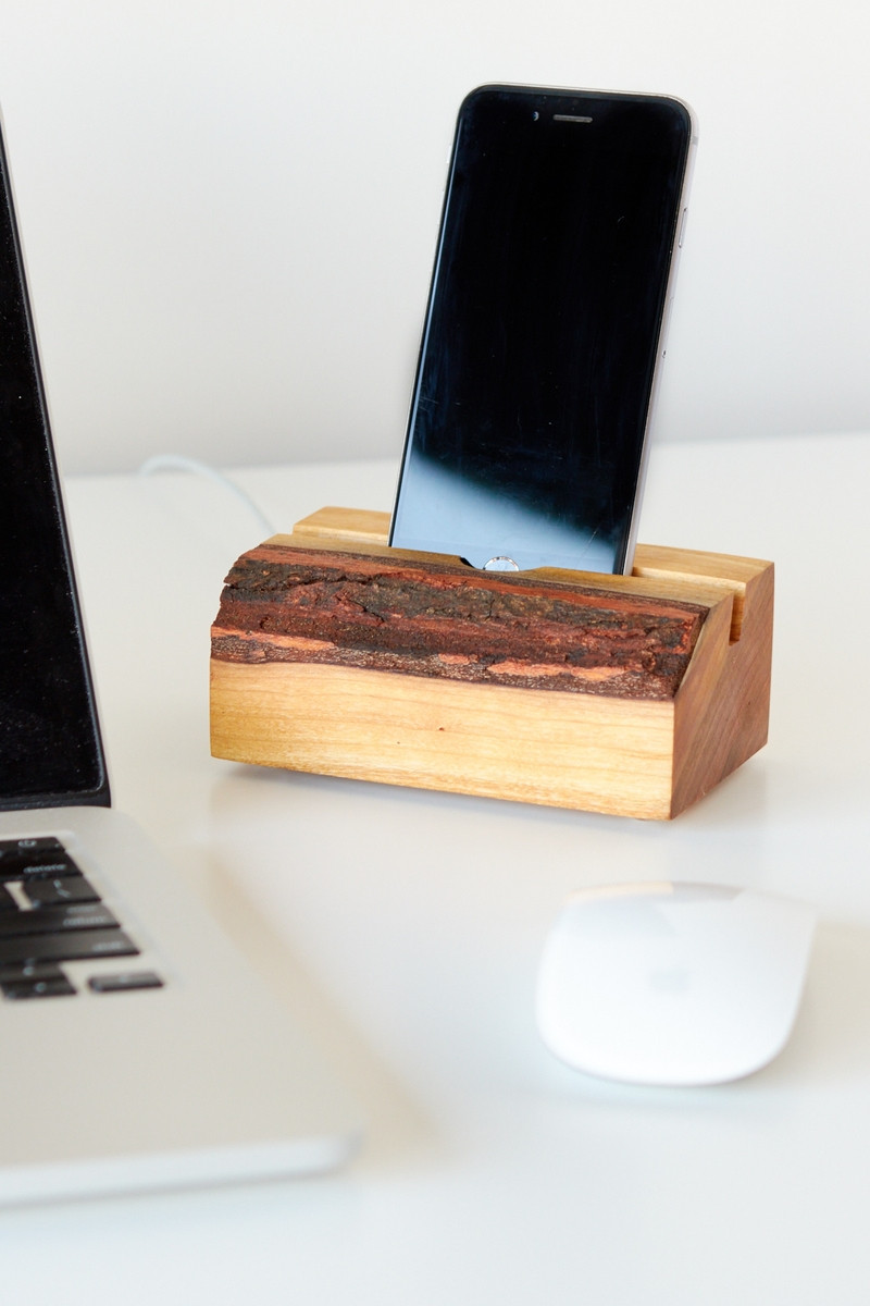 Best ideas about Man Made DIY
. Save or Pin How to Make a Rustic Phone Charging Stand from a Slab of Now.