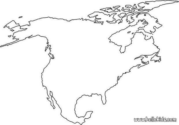 Best ideas about Map Coloring Pages For Teens North America Blank
. Save or Pin North america coloring pages Hellokids Now.