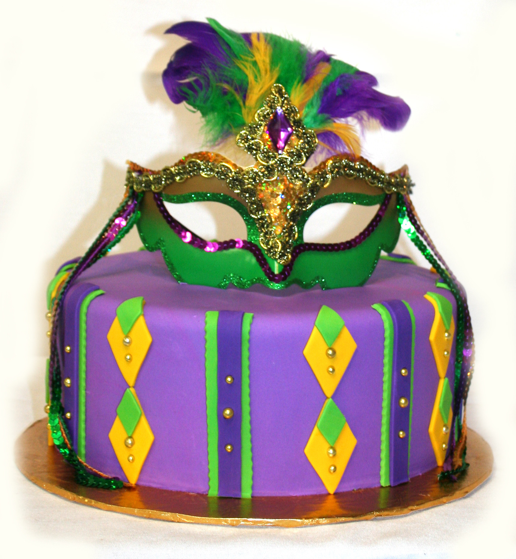 Best ideas about Mardi Gra Birthday Cake
. Save or Pin 1205 Mardi Gras Kings Cake ABC Cake Shop & Bakery Now.