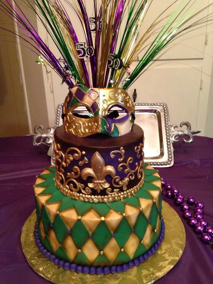 Best ideas about Mardi Gra Birthday Cake
. Save or Pin Mardi Gras themed birthday cake Food Pinterest Now.