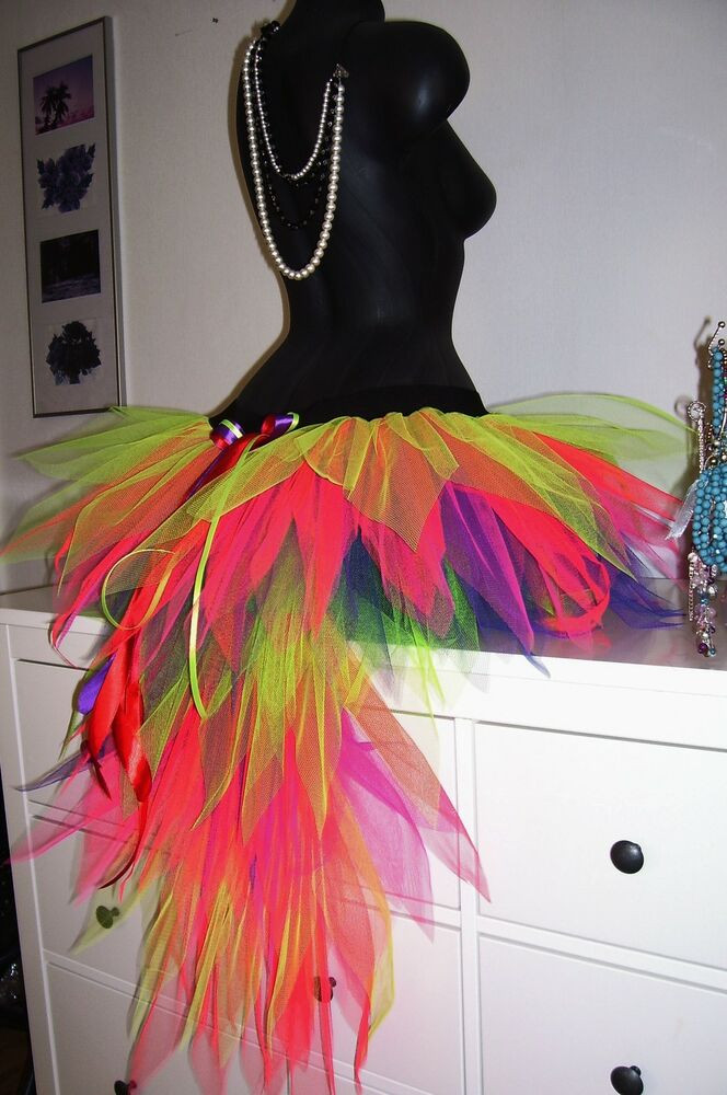 Best ideas about Mardi Gras Costume DIY
. Save or Pin MARDI GRAS NEON multi COLOUR BUSTLE TAIL TUTU SKIRT Now.