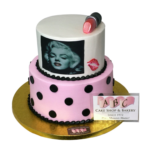 Best ideas about Marilyn Monroe Birthday Cake
. Save or Pin 1799 2 Tier Marilyn Monroe Cake ABC Cake Shop & Bakery Now.