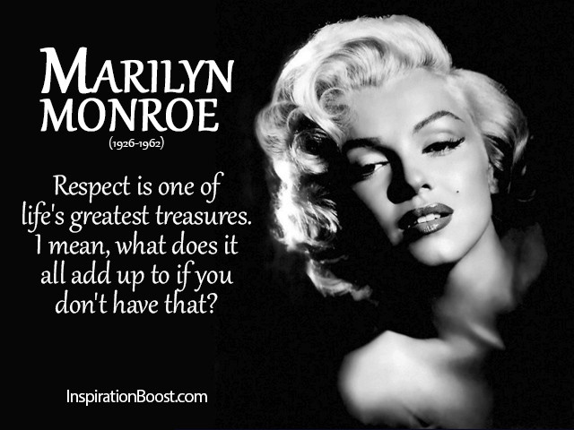 Best ideas about Marilyn Monroe Birthday Quote
. Save or Pin Marilyn Monroe Respect Quotes Now.