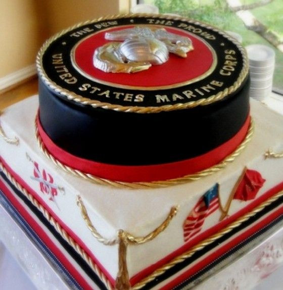 Best ideas about Marine Corp Birthday Cake
. Save or Pin 31 best USAFA Military Ball Cakes images on Pinterest Now.