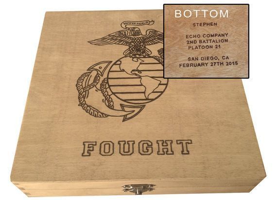 Best ideas about Marine Graduation Gift Ideas
. Save or Pin Marine Corps Personalized Keepsake Box USMC Boot Camp Now.