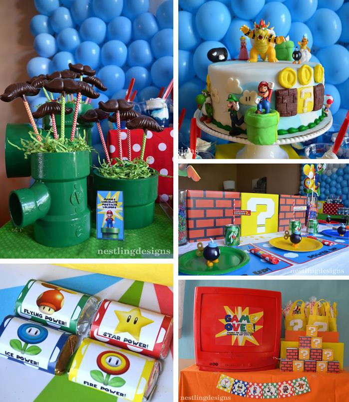 Best ideas about Mario Birthday Party Ideas
. Save or Pin Kara s Party Ideas Super Mario Party Planning Ideas Cake Now.