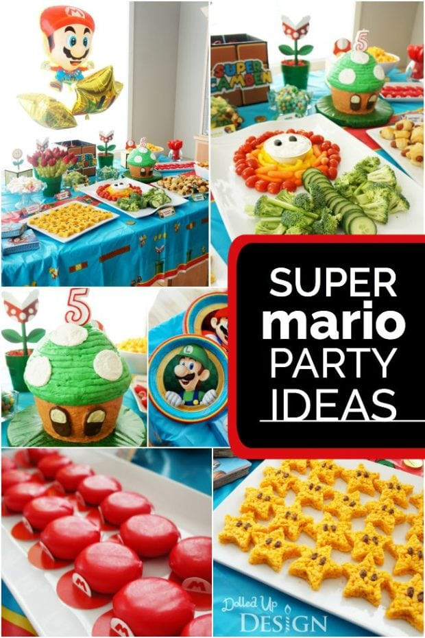 Best ideas about Mario Birthday Party Ideas
. Save or Pin Game A Boy s Super Mario Party Spaceships and Laser Now.