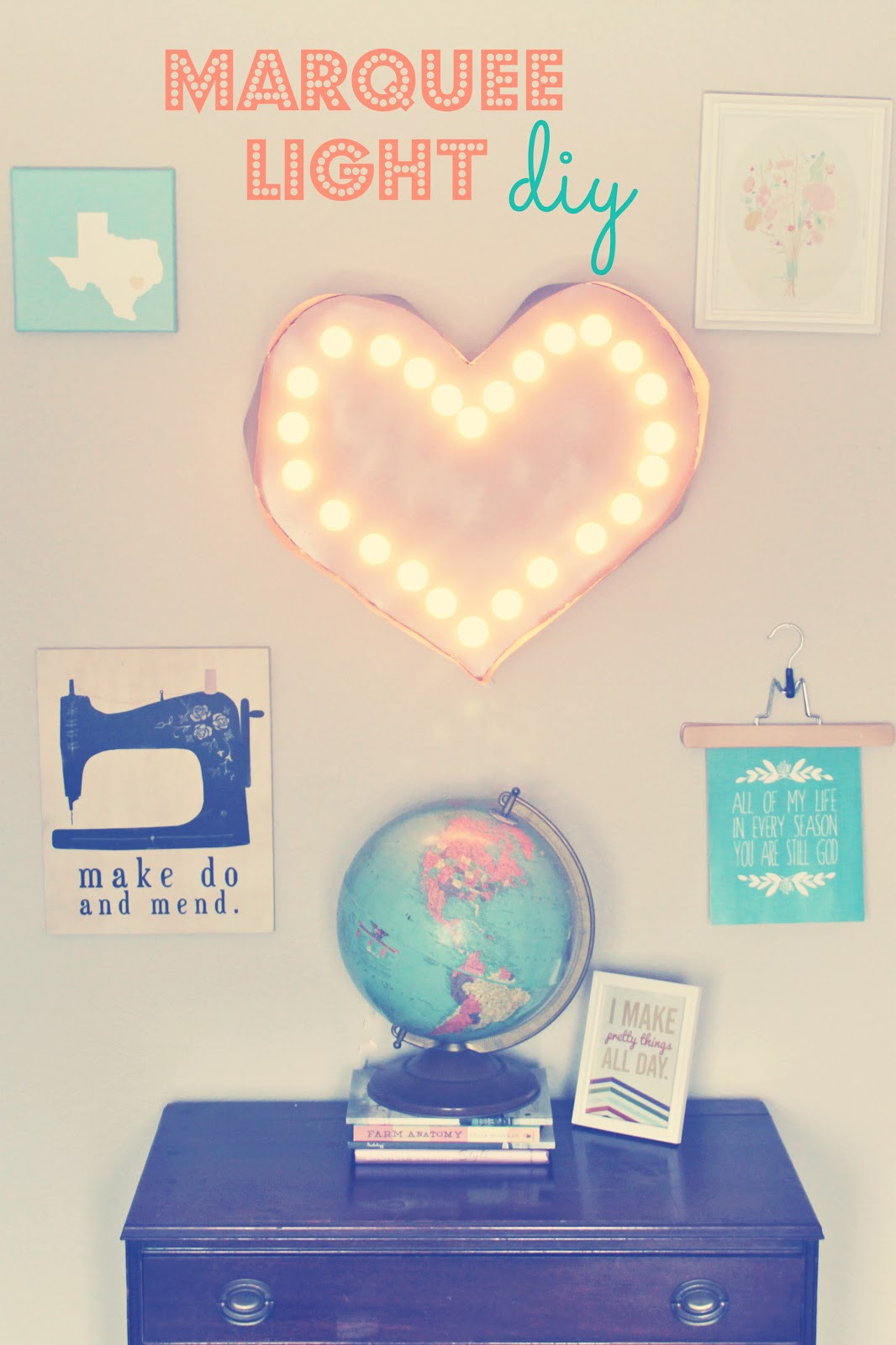 Best ideas about Marquee Light DIY
. Save or Pin oh sweet joy handmade monday DIY Heart Marquee Light Now.