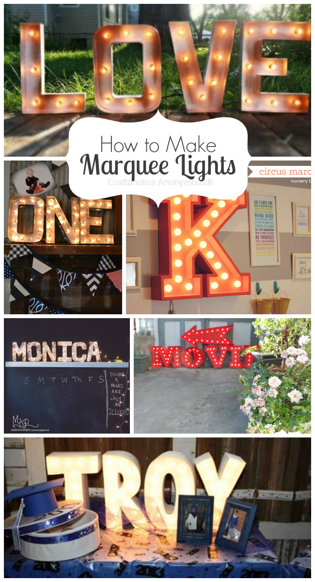 Best ideas about Marquee Light DIY
. Save or Pin Craftaholics Anonymous Now.