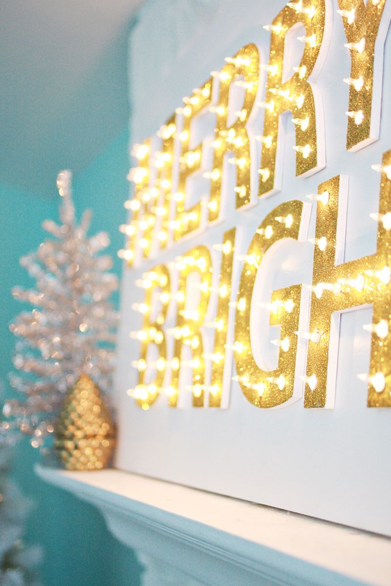 Best ideas about Marquee Light DIY
. Save or Pin Christmas Light Up Marquee DIY – A Beautiful Mess Now.