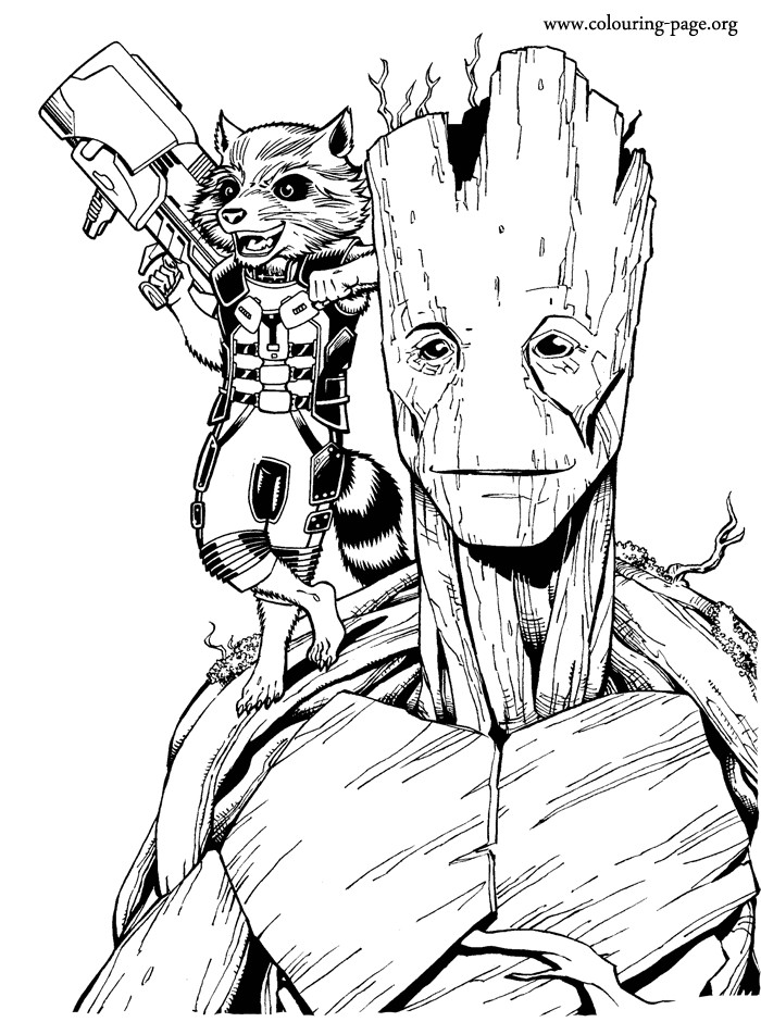 Best ideas about Marvel Coloring Pages For Adults
. Save or Pin Enjoy coloring this free printable Groot and Rocket Now.