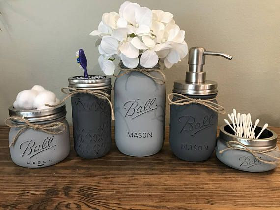 Best ideas about Mason Jar Bathroom Set DIY
. Save or Pin 25 best ideas about Mason jar organizer on Pinterest Now.