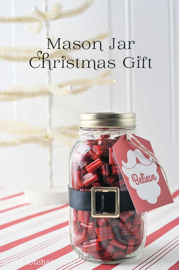 Best ideas about Mason Jar Christmas Gift Ideas
. Save or Pin 22 Quick and Cheap Mason Jar Crafts Filled With Holiday Spirit Now.