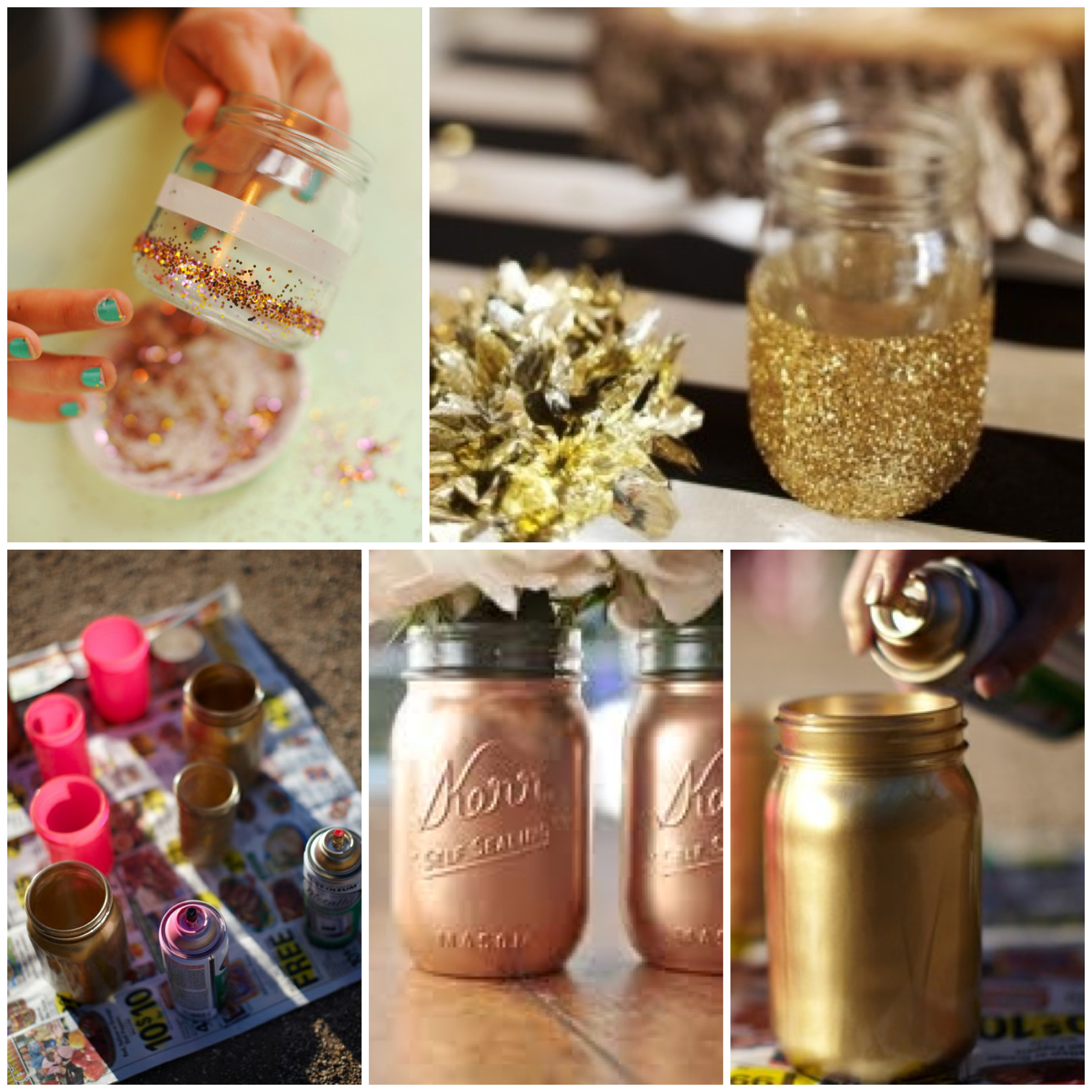 Best ideas about Mason Jar DIY
. Save or Pin DIY Gold Mason Jars Now.
