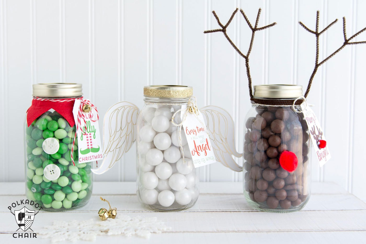 Best ideas about Mason Jar Gift Ideas For Christmas
. Save or Pin Angel Christmas Mason Jar Gifts The Polka Dot Chair Now.