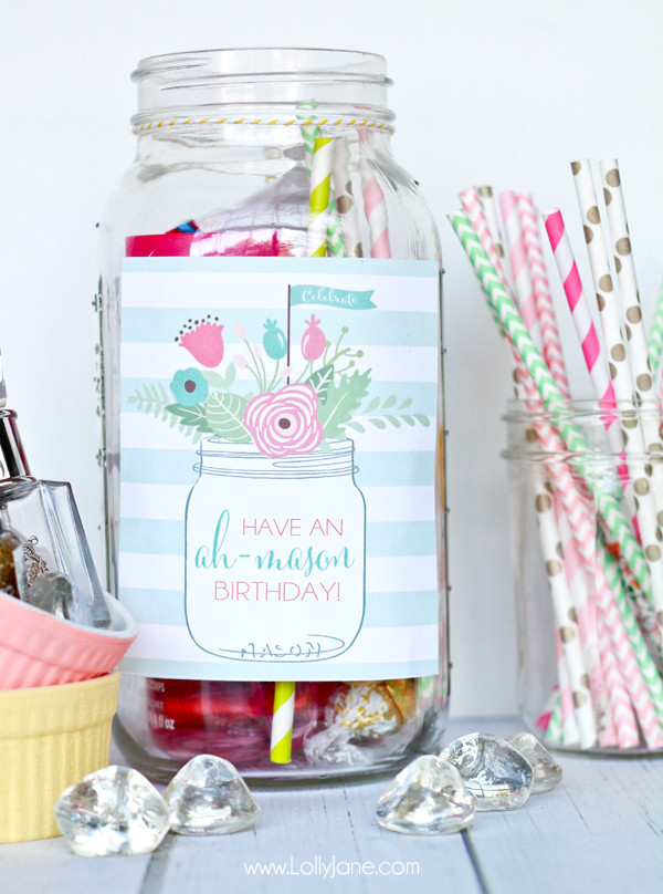 Best ideas about Mason Jar Gift Ideas For Her
. Save or Pin Ah mason birthday t idea Now.