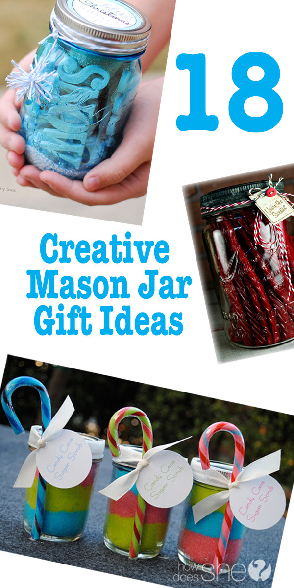 Best ideas about Mason Jar Gift Ideas For Her
. Save or Pin 18 Creative DIY Mason Jar Gifts Great Homemade Gift Ideas Now.