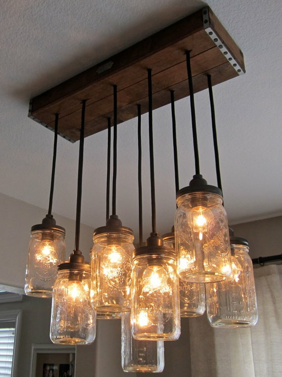 Best ideas about Mason Jar Light Fixture DIY
. Save or Pin I heart mason jars Now.