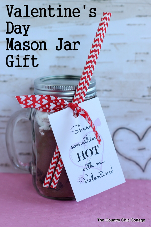 Best ideas about Mason Jar Valentine Gift Ideas
. Save or Pin Valentine s Day Mason Jar Gift The Country Chic Cottage Now.