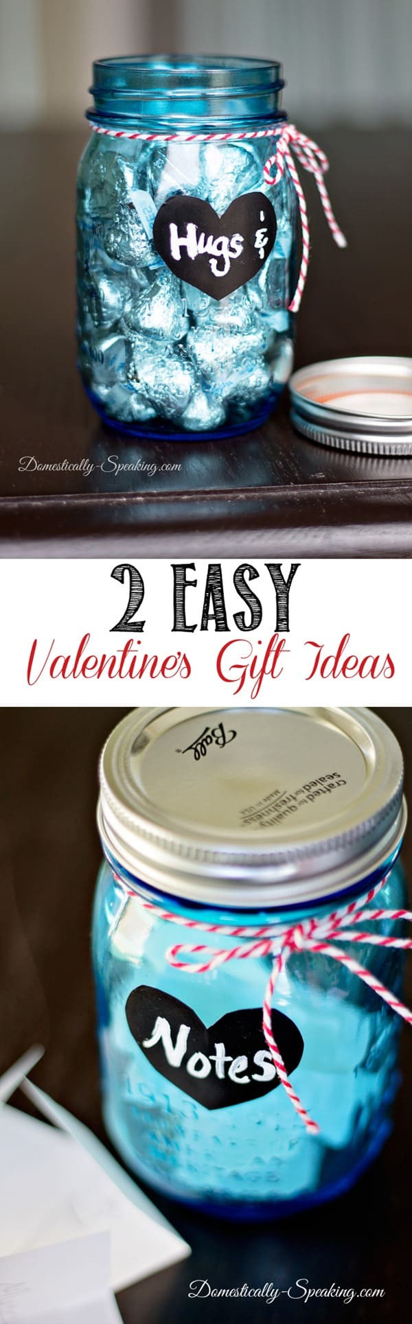 Best ideas about Mason Jar Valentine Gift Ideas
. Save or Pin Hugs and Kisses Mason Jar Valentines Gifts Domestically Now.