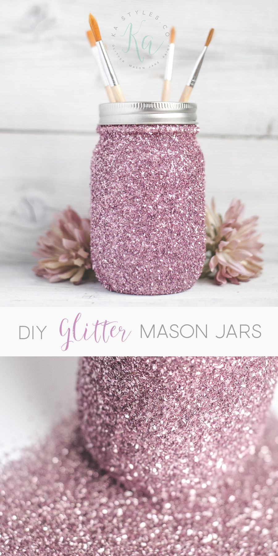 Best ideas about Mason Jars DIY
. Save or Pin DIY Glitter Mason Jar Tutorial Now.