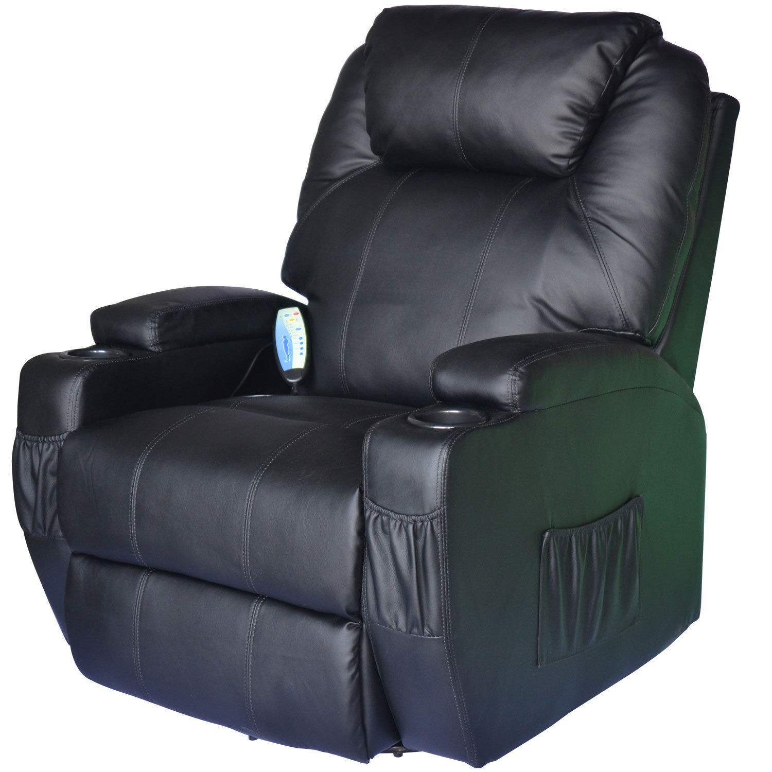 Best ideas about Massage Recliner Chair
. Save or Pin HOM PU Leather Electric Massage Recliner Chair Black Now.