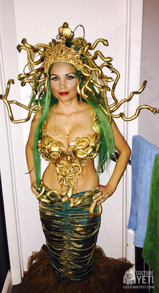 Best ideas about Medusa DIY Costume
. Save or Pin DIY Golden Medusa Costume Now.