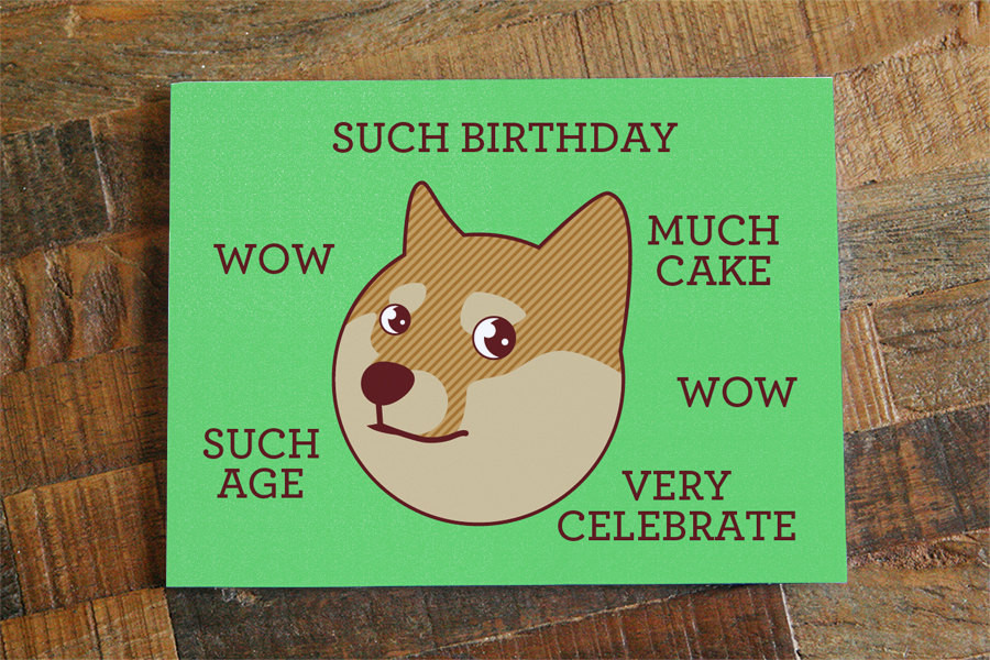 Best ideas about Meme Birthday Card
. Save or Pin Funny Birthday Card Doge "Such Birthday" Internet Meme Now.