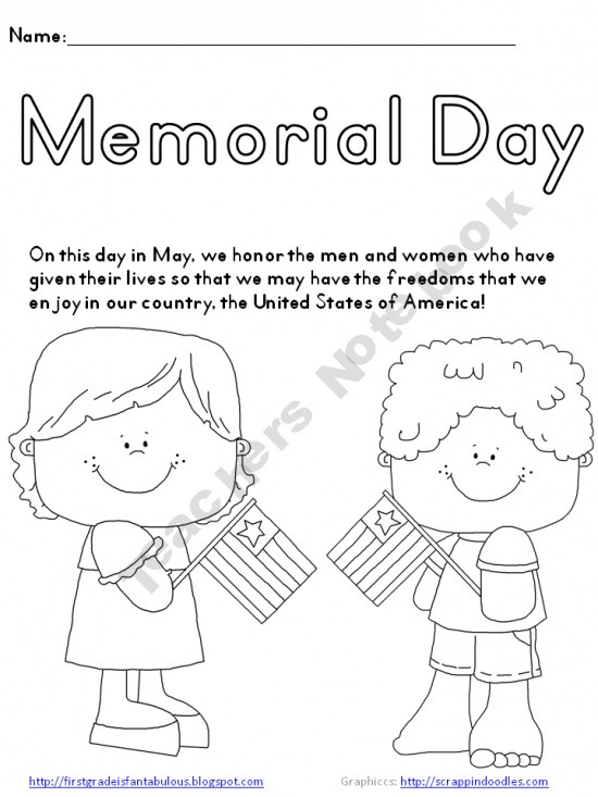 Best ideas about Memorial Day Preschool Coloring Sheets Printables
. Save or Pin Memorial Day Coloring Page FREEBIE  Now.